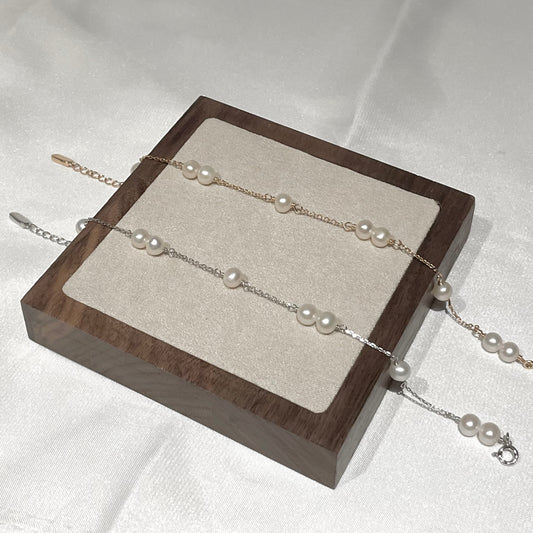 925 Silver Cara Pearl Bracelet